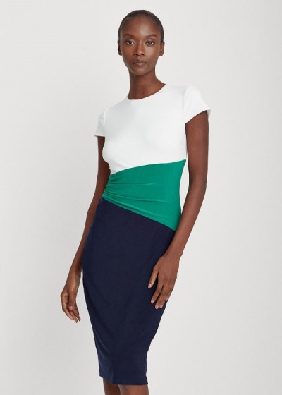 Women's Ralph Lauren Color-Blocked Jersey Dresses | 026194UZE